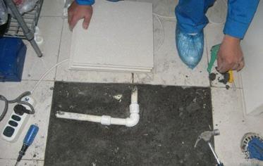 宁江漏水维修 河北邯郸卫生间地面漏水维修案例